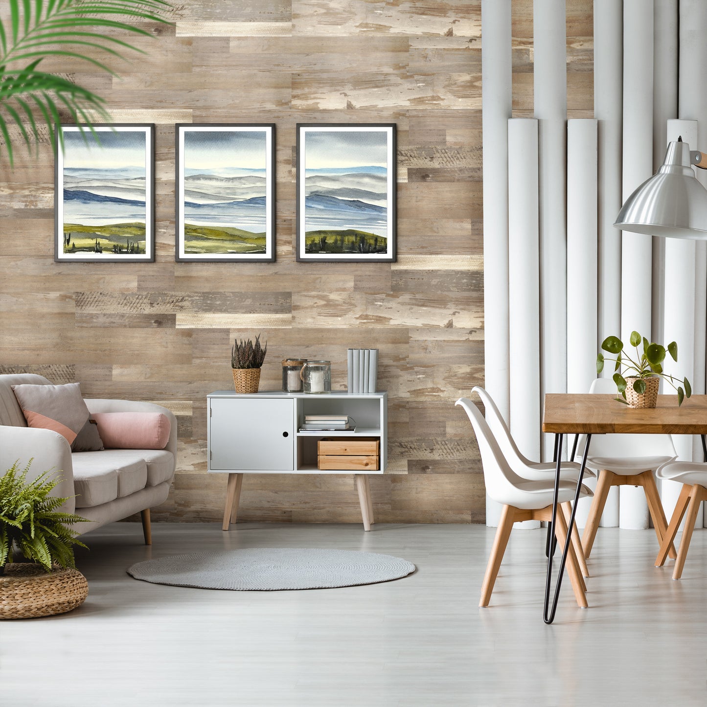 Peel and Stick Accent Wall Planks: Reclaimed Barnwood